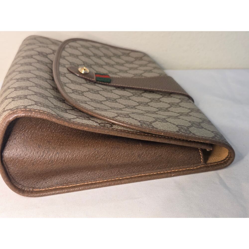 SOLD Gucci GG Supreme Clutch Bag Envelope Pouch Ophidia Vintage Monogram - Picture 6 of 16